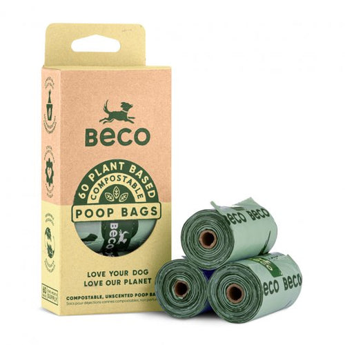 Beco plant based compostable dog poop bags